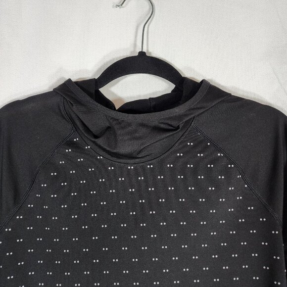 Thermal Running Hoodie Reflective Front Outdoor Hiking Thumb Holes Womens L - Picture 3 of 8